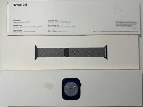 Apple Watch 8 45mm Gps + 2 Mallas, En Caja Completo