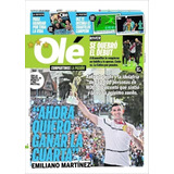 Diario Ole 23/12/2022 Con Poster Messi Besando La Copa 
