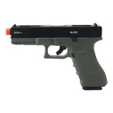 Pistola Airsoft Glock Gbb Green Gás Blowback R18 Od - Qgk