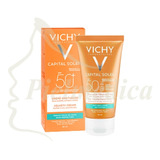 Bloqueador Vichy Toque Seco Sin Color Fps 50+ 50ml