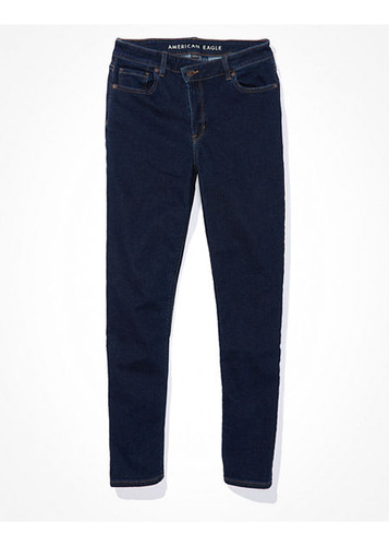 Mom Jean Stretch American Eagle Tinta Oscura