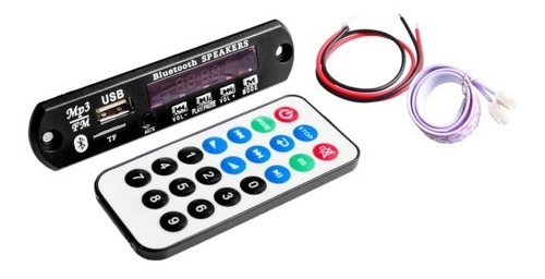 Reproductor Mp3 M011 Con Lector Sd Fm Bluetooth 12v