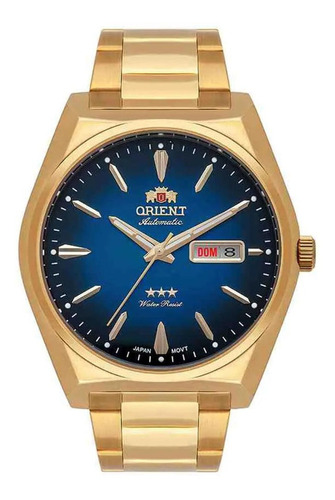Relógio Orient Masculino Automático Azul F49gg013 D1kx