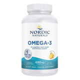 Nordic Naturals Omega-3 690mg 120 Softgels Sabor Limón