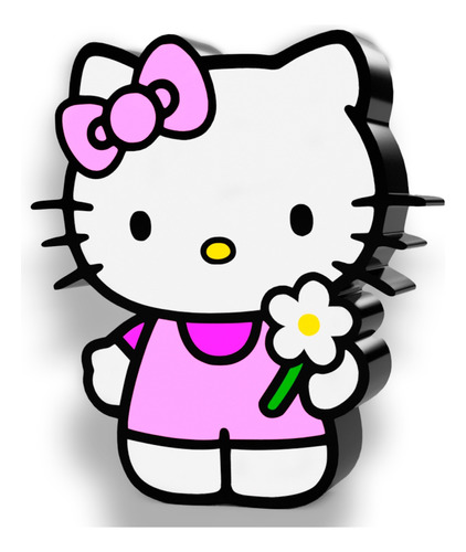 Velador Led Lámpara Luz De Noche Imp 3d Hello Kitty Infantil