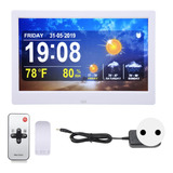 Reloj Meteorológico Wifi De 10 Pulgadas, 100-240 V, Blanco,