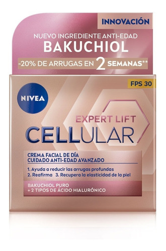 Nivea Cellular Lift Expert De Día Crema Facial Fps30 X 50 Ml