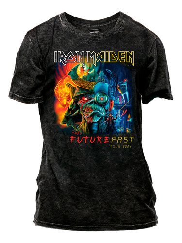 Remera Iron Maiden - The Future Past Tour (nevada O Negra)