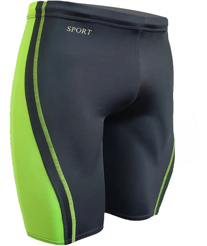 Natación/playa Jammer Hombre, Secado Rapido, Verde Sport