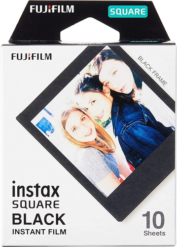Película Fujifilm Instax Square Black - 10 Exhibitions