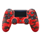 Joystick Ps4 Sony Inalámbrico Original Camuflado Rojo