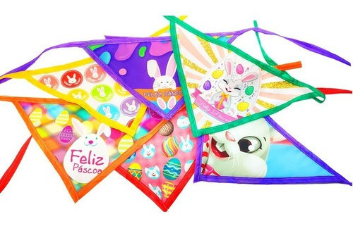 20 Lacinhos Bandana G Páscoa Pet Tecido Sublimado Cães Gatos