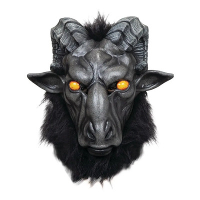 Máscara Lucifer Demonio Baphomet Diablo Halloween Terror Color Negro Devils | Meses sin interés