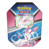 Pokémon Tcg: V Heroes Tin Sylveon (1 Tarjeta De Aluminio Y 4