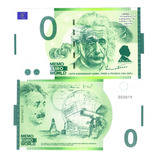 Billete 0 Cero Euro Albert Einstein Premio Nobel Israel 2022