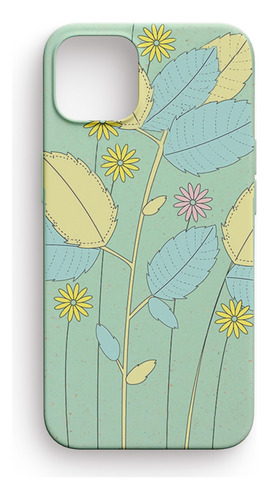 Carcasa Biodegradable De iPhone 11 12 Pro Max Mini - Flores