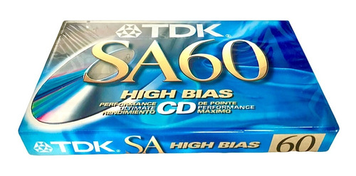 Casette Tdk Superavilyn Sa60 Tipo Ii High Bias 