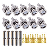 Tuolnk Bnc Conector Macho Bnc Conector De Engarzado, 10 Piez