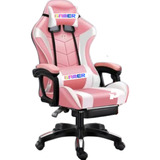 Silla Gamer Ergonomica Con Cojines Lumbares + Reposa Pies