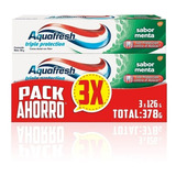 Pasta Dental Aquafresh Triple Protec Sabor Menta 3 Un De 126