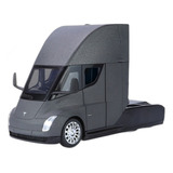 Tesla Semi Miniatura Metal Coche Adornos Coleccionables