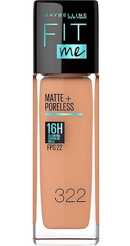 Maybelline Base Fit Me Tono 322 Warm Honey Fps 22 X 30ml