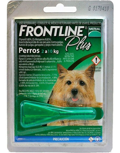 Frontline Plus Perro Hasta 10kg - Pipeta Anti Pulgas
