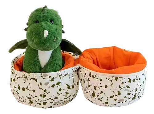 Dinosaurio De Peluche Y Su Huevo - 25 Cm 