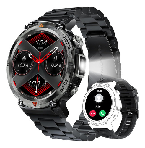 Smartwatch Eiggis Ke3 Reloj Inteligente Con Linterna Tactico