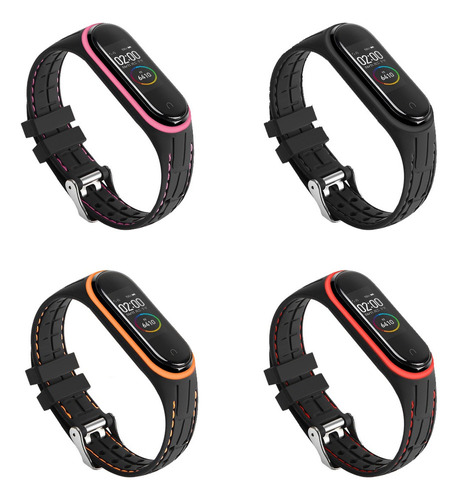 4 Pulseiras Para Xiaomi Mi Band 7 6 5 4 3