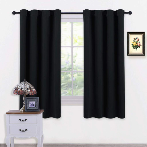 Jgo De Cortinas Blackout Engomado 130x150cm Bloquea 100%