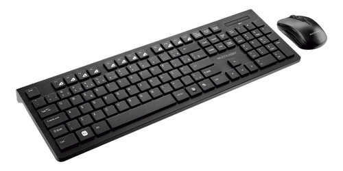 Kit Teclado E Mouse Sem Fio Usb Preto Multilaser