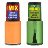 Kit Fortalecedor De Unhas Cora Fortalex +base Mix Multiativo
