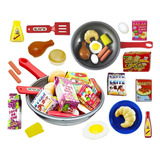 Kit De Comidinhas E Frigideira Infantil De Brinquedo Barato 