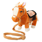 Pony Eléctrico De Peluche, Caballo Simulado, Regalo