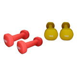 Mancuernas De Neopreno Set 2 Pares Iron Muscle 1.0 Y 1.5 Kg