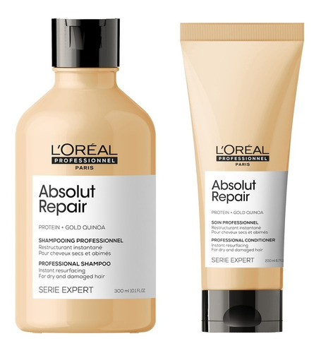 Loreal Shampoo Absolut Repair 300 Ml + Enjuague 200 Ml Kit