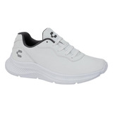 Tenis Casual Urbano Charly 3001 Blanco Con Gris Para Mujer