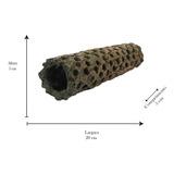 Enfeite De Resina Soma Tronco Tunel Furado 01 20 X 5 X 5 Cm