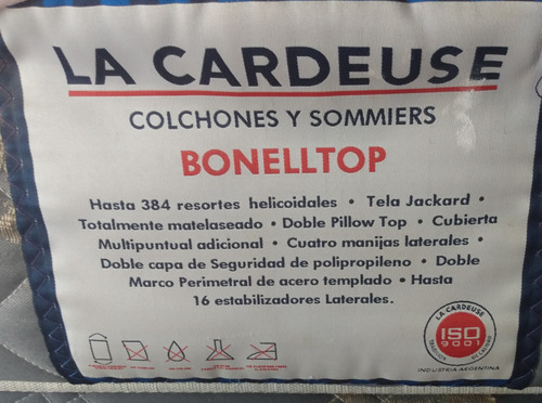 Colchon La Cardeuse / 1.40 Mts Por 1.90 Mts