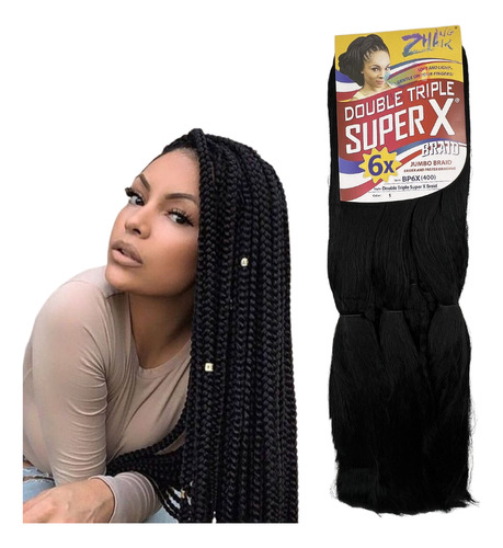 Jumbo  Box Braid Super X 400g Fibra Especial