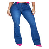 Calça Jeans Boca Sino Biotipo Flare Feminina Botôes Rf 28477