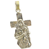 Medalla Religiosa Plata 925 Y Oro Gauchito Gil Hombre, Mujer