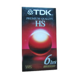  Cassette Video Vhs Tdk T-120 Premium Quality 6 Hs 