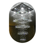 Lustre De Cristal 50x50 Com 121 Esferas De Cristal Legítimo