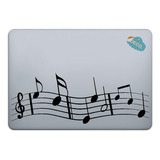 Calcomanía Sticker Vinil Para Laptop   Notas Musicales