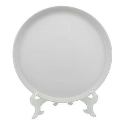 4 Plato Cerámica Trinche Blanco Esmalte 26.5cmx3cm Stone Lain | Envío gratis