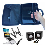  Capa Case P/ Notebook Dell Positivo 14 Ou 15,6 + Kit Tech