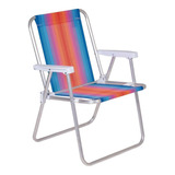 Sillon Pescador Aluminio Mor Silla Playa Plega- Ikasa Hogar 