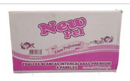 Toallas Intercaladas 4 Paneles Blanco Premium New Pel